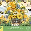 image:imageCEACO Honey Bee Floral 500 Piece Jigsaw Puzzles for Adults 2125 x 15