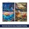 image:imageCeaco  4 in 1 Multipack  Thomas Kinkade  Disney Dreams Collection  Cinderella The Lion King Mickey and Minnie amp The Little Mermaid  4 500 Piece Jigsaw Puzzles  Blue