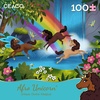 image:imageCeaco  April Showers  Afro Unicorn  Playtime  100 Piece Jigsaw Puzzle
