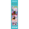 image:imageCeaco  April Showers  Afro Unicorn  Rainbow  200 Piece Jigsaw Puzzle