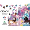 image:imageCeaco  April Showers  Afro Unicorn  Rainbow  200 Piece Jigsaw Puzzle