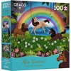 image:imageCeaco  April Showers  Afro Unicorn  Unicorn Magic  100 Piece Jigsaw Puzzle