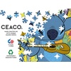 image:imageCeaco  Disney Stitch Sweet Thing Glow  100 Piece Puzzle for Kids Ages 68Galaxy Grunge