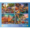 image:imageCeaco  International Travel  500 Piece 4 in 1 Multipack Jigsaw Puzzle