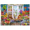 image:imageCeaco  Large Piece Jigsaw Puzzle  Steve Crisp  Flower Shoppe  Relaxing and Fun Activity for Adults