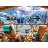 image:imageCeaco  Ski Chalet  300 Large Piece Jigsaw Puzzle for Adults