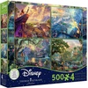 image:imageCeaco  Thomas Kinkade Disney Dreams Collection  4 Pack 500 Piece Puzzles