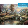 image:imageCeaco  Thomas Kinkade Sunset On Lamplight Lane 1000 Piece Jigsaw Puzzle