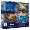 image:imageCeaco  4 in 1 Multipack  Thomas Kinkade  Disney Dreams Collection  Cinderella The Lion King Mickey and Minnie amp The Little Mermaid  4 500 Piece Jigsaw Puzzles  Blue