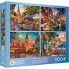 image:imageCeaco  International Travel  500 Piece 4 in 1 Multipack Jigsaw Puzzle