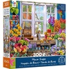 image:imageCeaco  Large Piece Jigsaw Puzzle  Steve Crisp  Flower Shoppe  Relaxing and Fun Activity for Adults