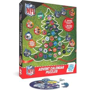 image:imageBuffalo Games  NFL Advent Calendar Puzzle Set  12 Day Christmas Countdown