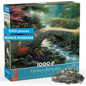 image:imageBuffalo Games Thomas Kinkade Bridge of Faith 1000 Piece Puzzle