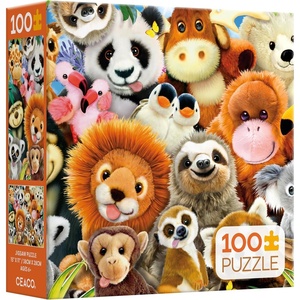 image:imageCeaco  100 Piece Plush Toys Jigsaw Puzzle for Kids Ages 68