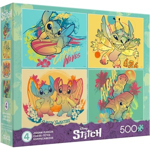 image:imageCeaco  Disney  Stitch 4 in 1 Multipack  500 Piece Jigsaw Puzzle