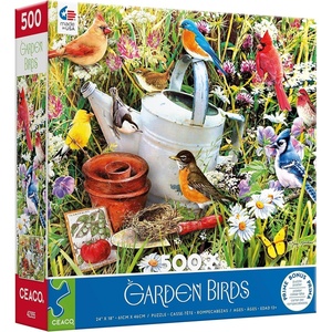image:imageCeaco  Garden Birds  500 Piece Jigsaw Puzzle for Adults24 x 18