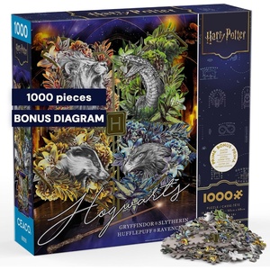 image:imageCeaco  Harry Potter Hogwarts Crest and Houses 1000 Piece Jigsaw Puzzle