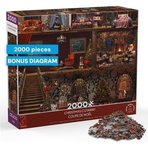 image:imageCeaco  JENA Dellagrottaglia  Christmas Cutaway  2000PC Puzzle