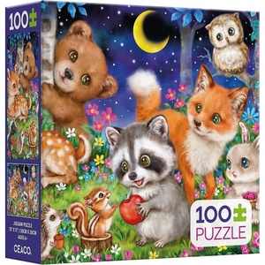 image:imageCeaco  Kayomi Harai  Woodland Friends  100 Piece Jigsaw Puzzle