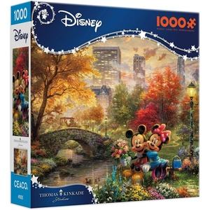 image:imageCeaco  Kinkade Mickey amp Minnie Sweetheart Central Park  1000 Piece Puzzle