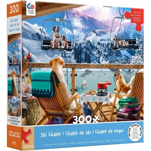 image:imageCeaco  Ski Chalet  300 Large Piece Jigsaw Puzzle for Adults
