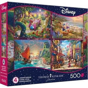 image:imageCeaco  Thomas Kinkade Disney  4 Pack 500 Piece Puzzles for Adults