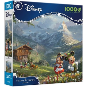 image:imageCeaco  Thomas Kinkade Mickey amp Minnie in The Alps  1000 Piece Puzzle